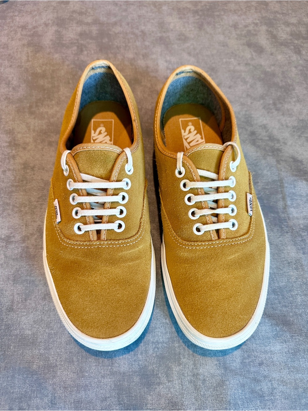 Vans Authentic Pig Suede Bold Mustard Yellow - Women’s 9.5 / Men’s 8